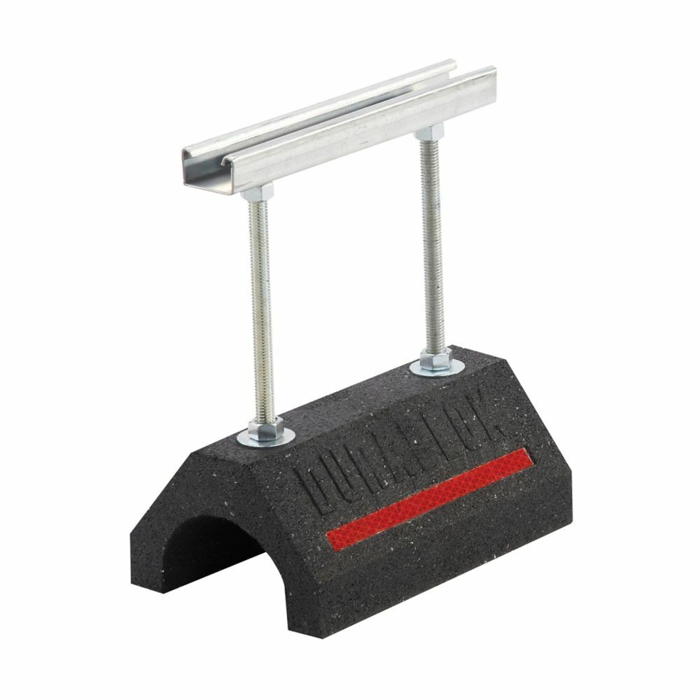 Eaton B-Line series Dura-Blok support base with rod riser and channel, 16" H x 9.35" L x 6" W, Cast iron, Electro-plated