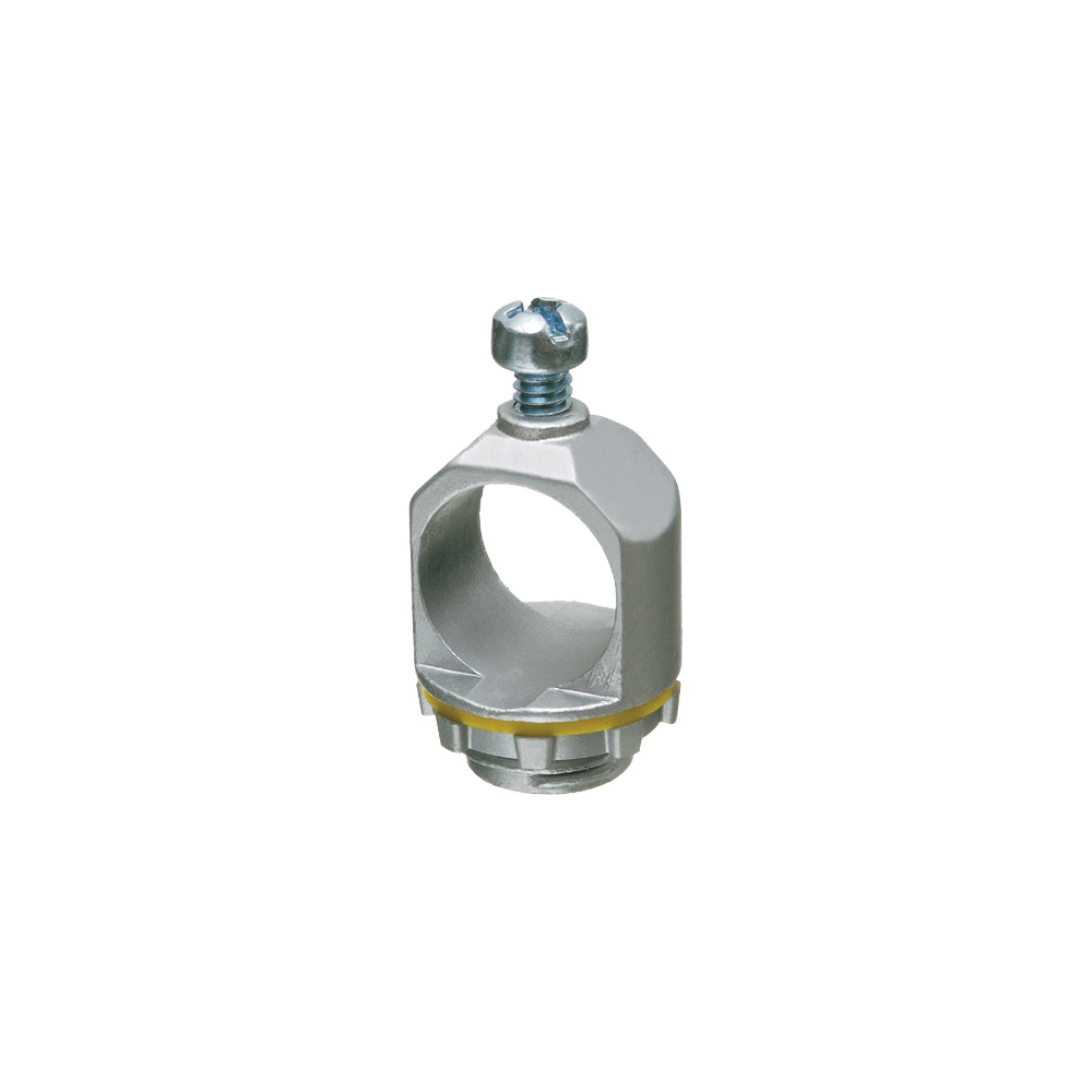 Weather proof box holder. Zinc die-cast. Includes 1/2" Threads, fits 1/2" rigid pipe.