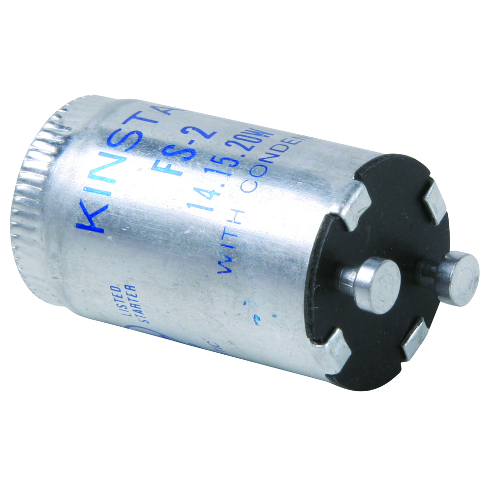 Glow Switch Starter without reset, 2 pins, 14, 15 and 20 watt.
