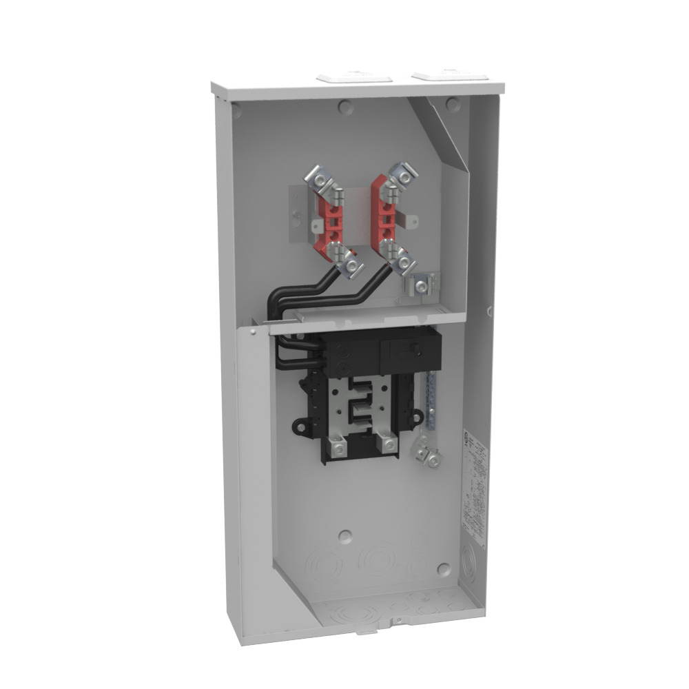 U5169-XTL-200 4 Term, Ringed, 2 Small Closing Plates, 1-200 Amp, Main Breaker, 8 Branch Circuit