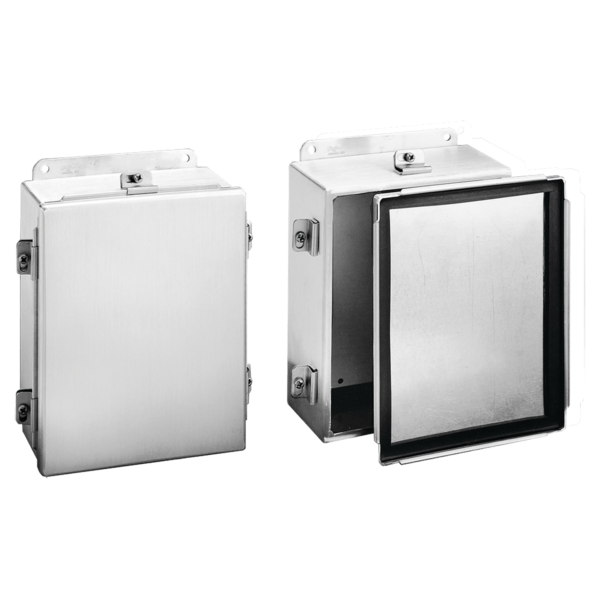 Clamp-Cover Lightweight Enclosure Type 4X, 8x6x3.5, Brushed, Aluminum