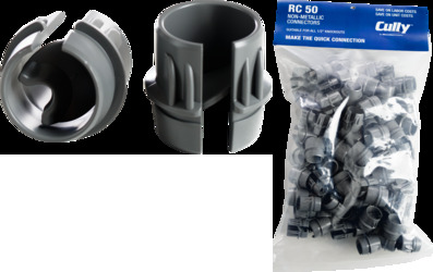 3/4" Non-Metallic Sheathed Cable (Romex) Connectors, One Cable 8/3, 6/3, Gray