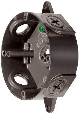 Outdoor Accessory Weatherproof Round Box 1/2 Inch Holes No Cover