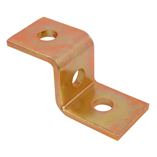 Support, Z Shape, Two Holes with Hole Size 1 Inch with 1-7/8 Inch Spacing on Center, Steel, For use with A Series Channel