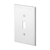 1-Gang Toggle Switch Wallplate, Midway Size, Red