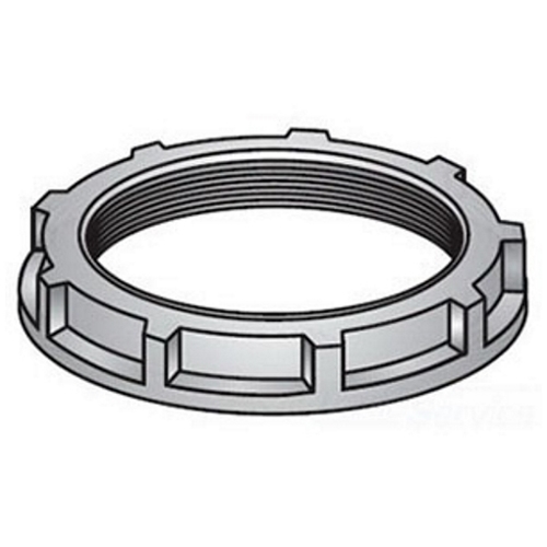 OZ-Gedney Type 2 Non-Grounding Conduit Bushing, Size: 1/2 IN, Malleable Iron, Finish: Zinc Plated, Connection: Threaded NPS, 1-1/32 IN Outside Diameter, 3/8 IN Width, Third Party Certification: UL File Number E-11853, CSA 009795, Applicable Third Par