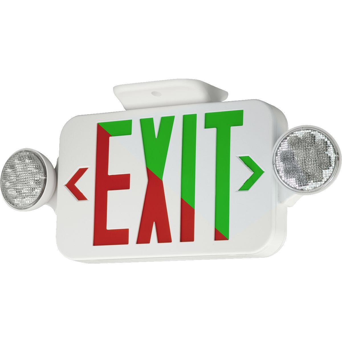 The CC Series LED combination exit/emergency light utilizes energy efficient LEDs and features fully adjustable LED lamp-heads and bright EXIT panel illumination, long-life Nickel Cadmium battery and optional remote capacity