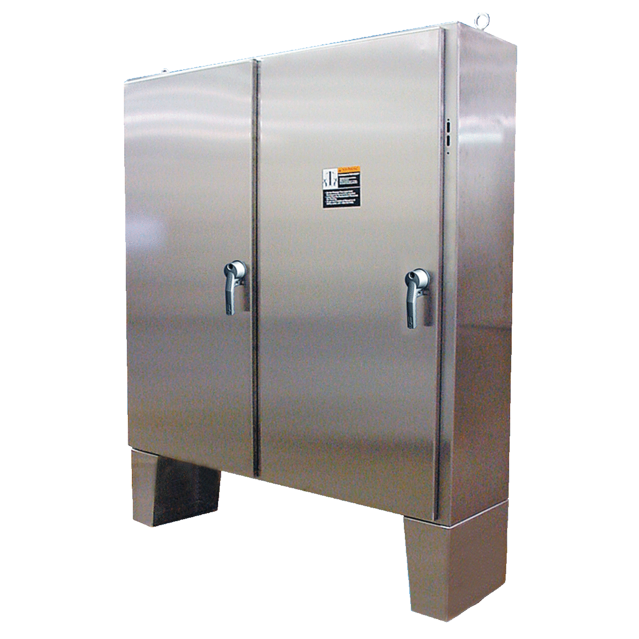 Floor-Mount Disconnect 2-Door Right 3pt Latch Type 4X, 72x74x18, Brushed, SS304