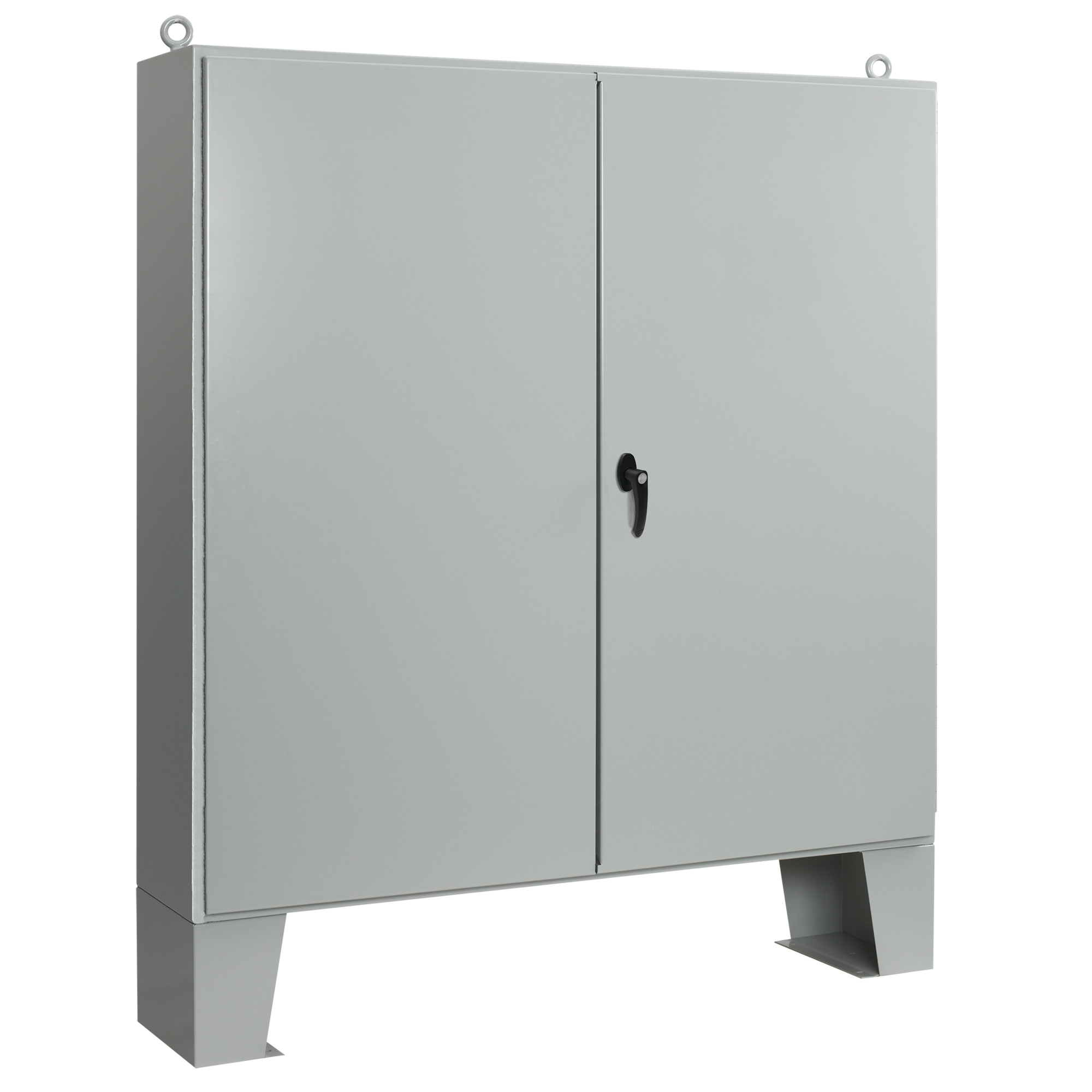 Two-Door Floorstand White Inside Type 12, 60.06x48.06x20.06, Gray, Steel