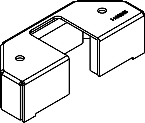 1/2-GANG PASS THROUGH HOUSING ASSY