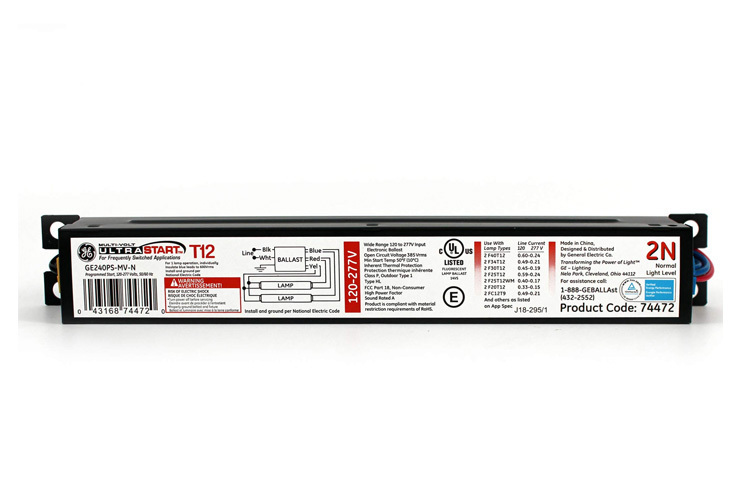 GE, Multi-Volt ProLine, 50 Hz, Normal Ballast Factor, Instant Start, 9.5 IN Length, 1.7 IN Width, 1.18 IN Height