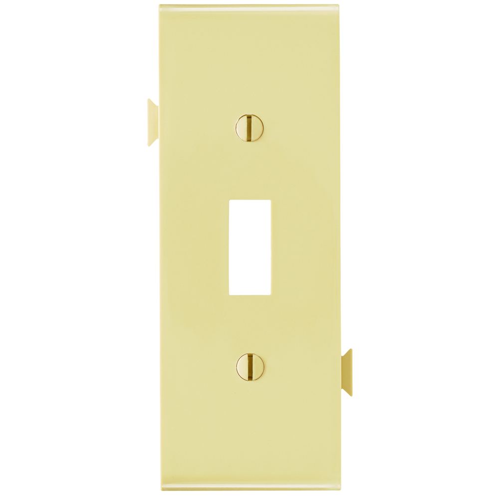 Sectional Wall Plate Semi-Jumbo Toggle Center Section Ivory