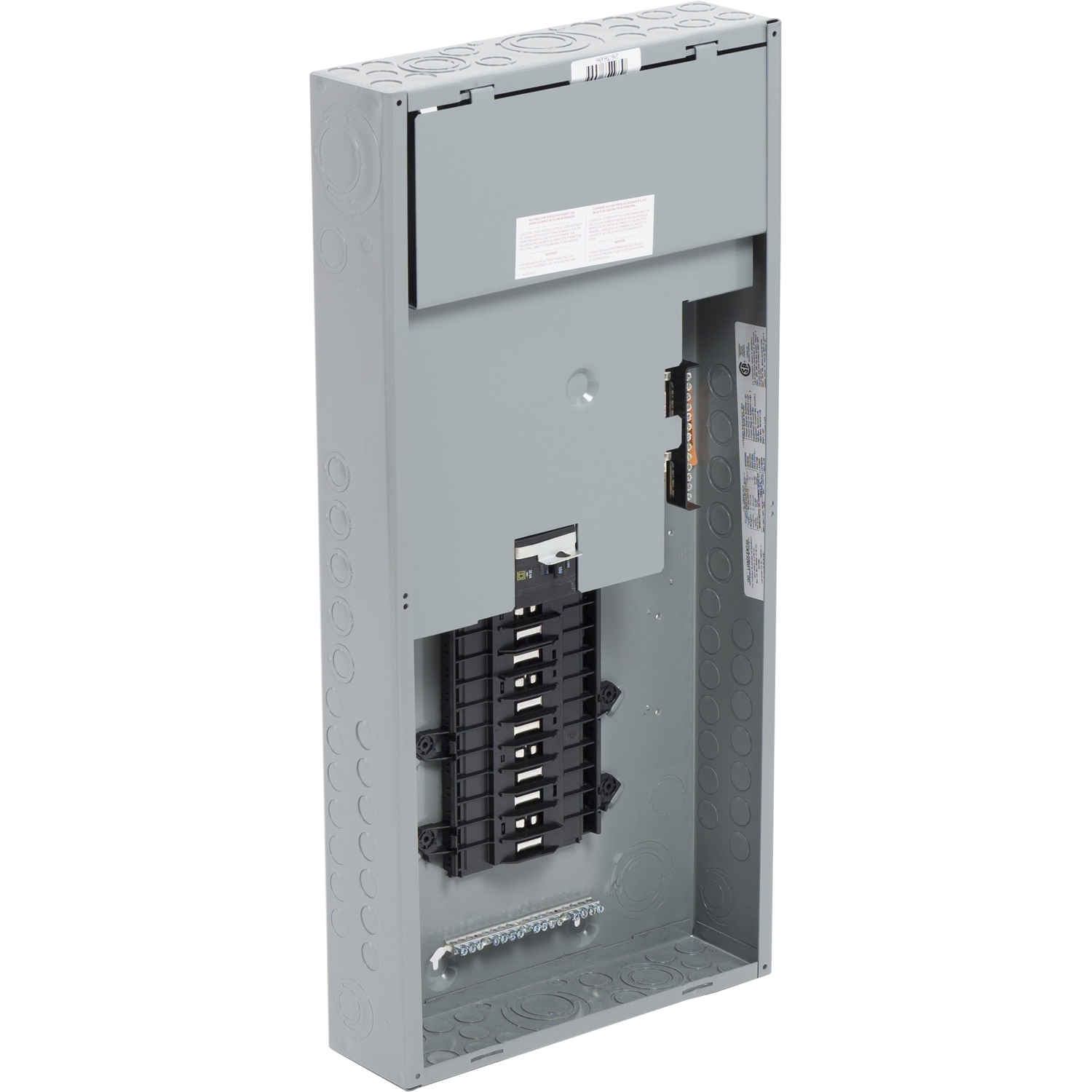 Load center, QO, 3 phase, 24 spaces, 24 circuits, 100A convertible main breaker, NEMA3R