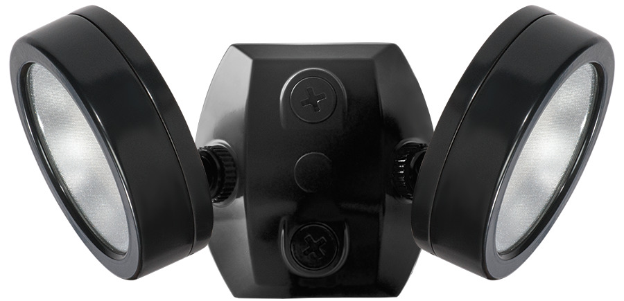 Leslie Bullet Flood, 2X13W, LED 120V, 4000k, 80 CRI, Black