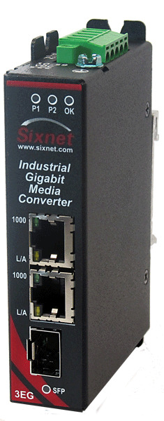 SLX-3EG Unmanaged Industrial Gigabit Media Converter