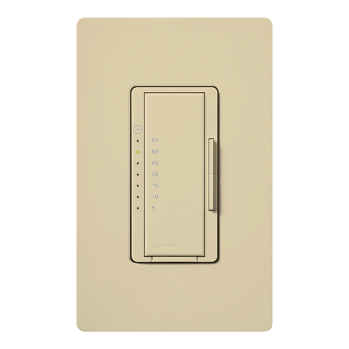 Maestro Countdown Timer, Single-pole, no neutral required, 120V/600W/VA (5A) in ivory
