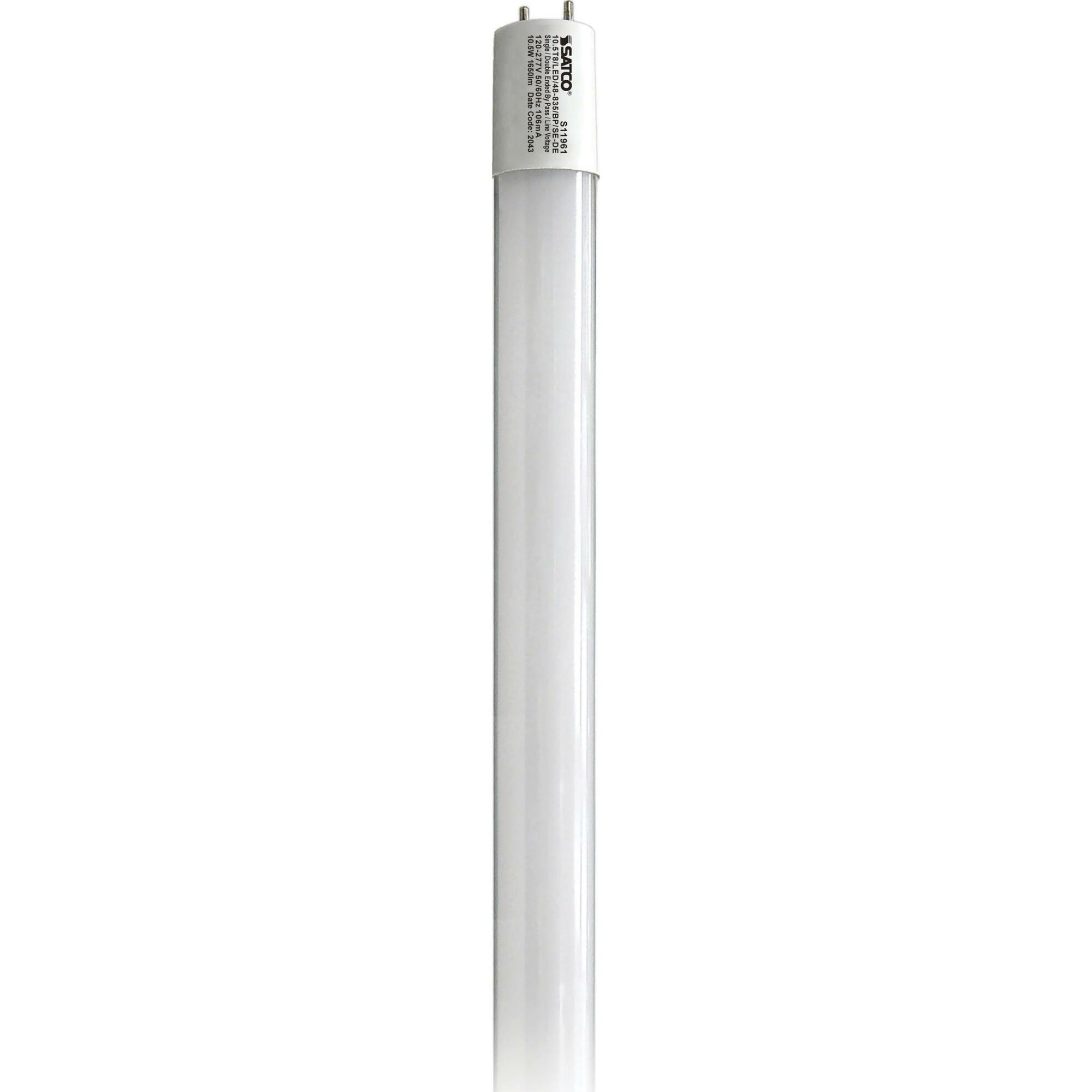 10.5W T8 LED - 4Ft - 3500K - G13 Base - 50K Hours - 1700L - Type B - Ballast Bypass - Single or Double Ended Wiring