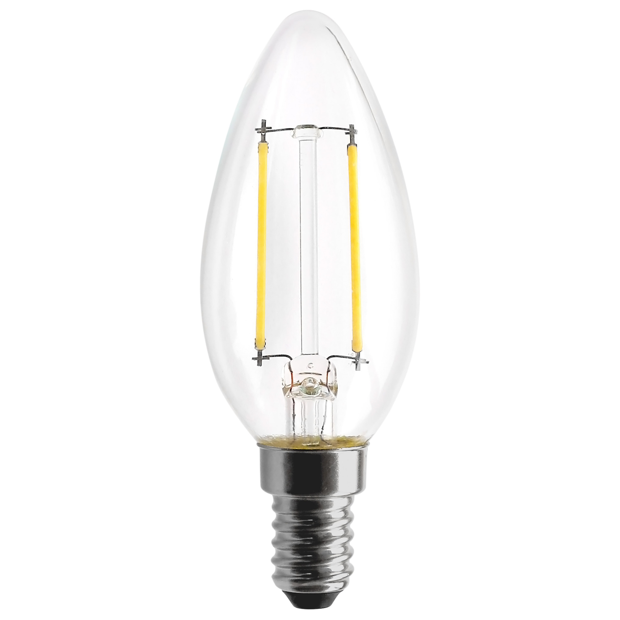4.5 Watt B11 LED Lamp - Clear 350 Lumens 4000K European Base 120 Volts