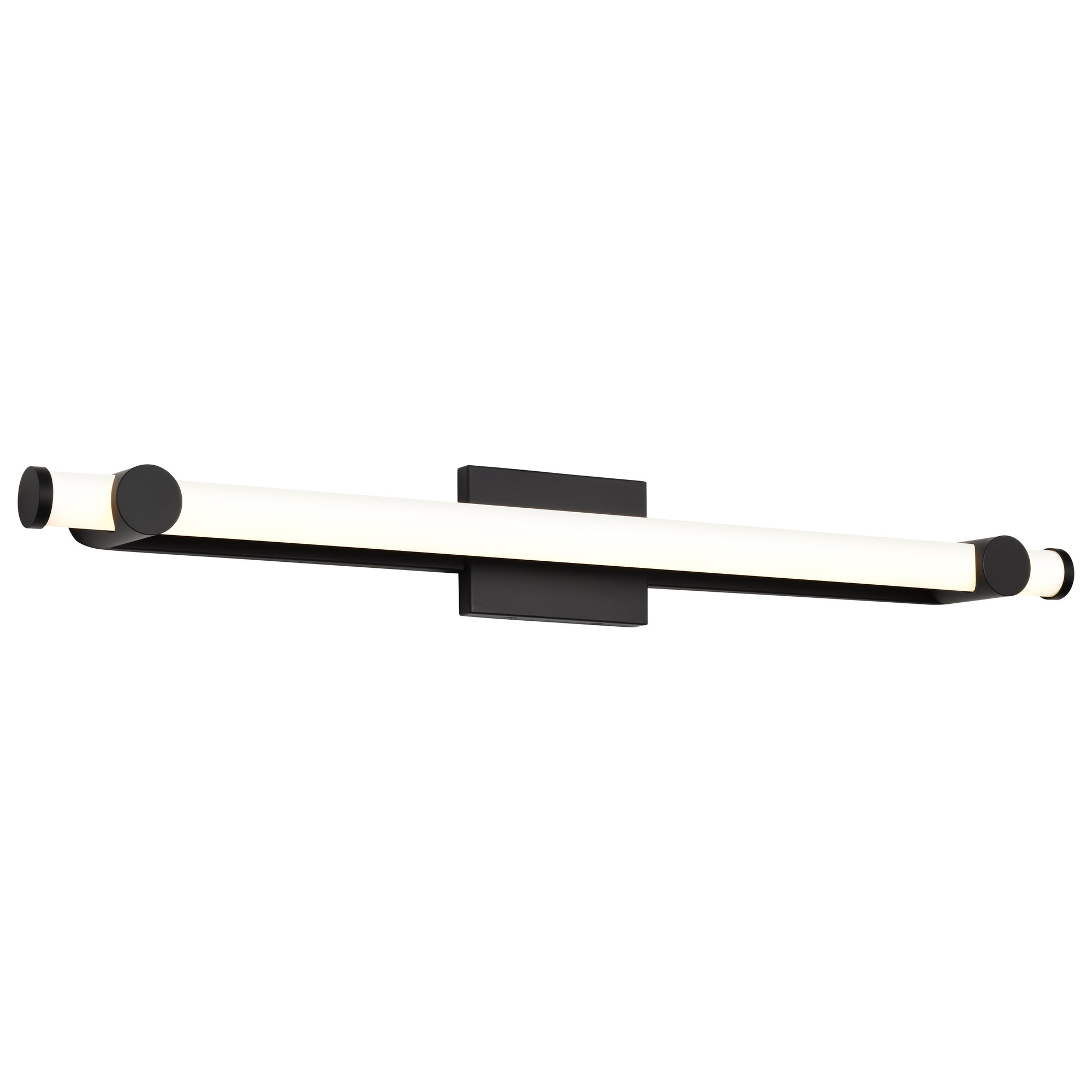 Bowman 36-Inch LED Vanity - Matte Black - Acrylic Lens