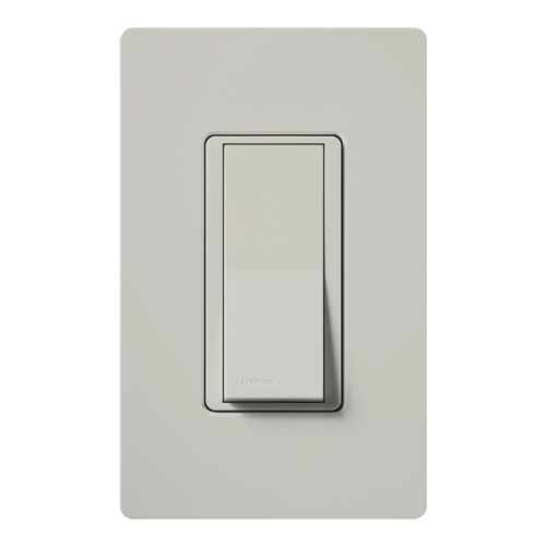Claro Switch, Satin Finish, Single-pole, 277V/15A in palladium