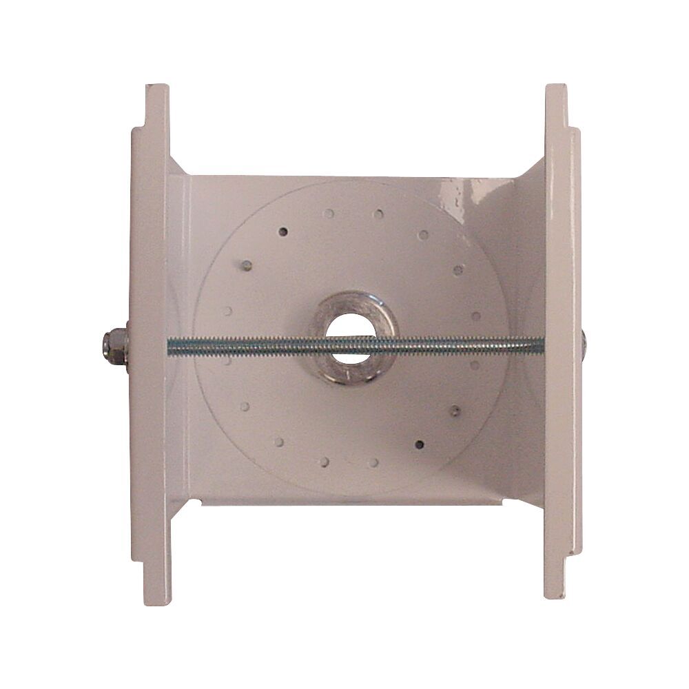 Tong style hanger bracket used for installing some hanging high bays
