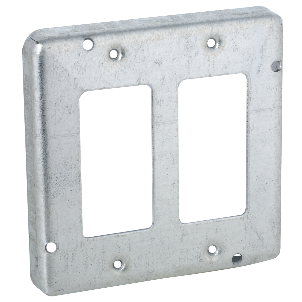 4-11/16 In. Square Exposed Work Covers, 2 GFCI