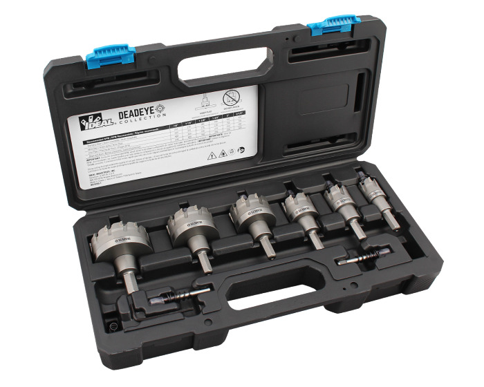 Carbide Tipped Hole Cutter, 8 pc Kit