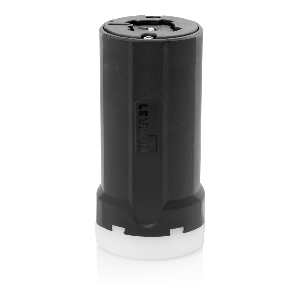 30/20 Amp 250 Volt DC/600 Volt AC 3-Pole 4-Wire Grounding. Locking Connector - BLACK