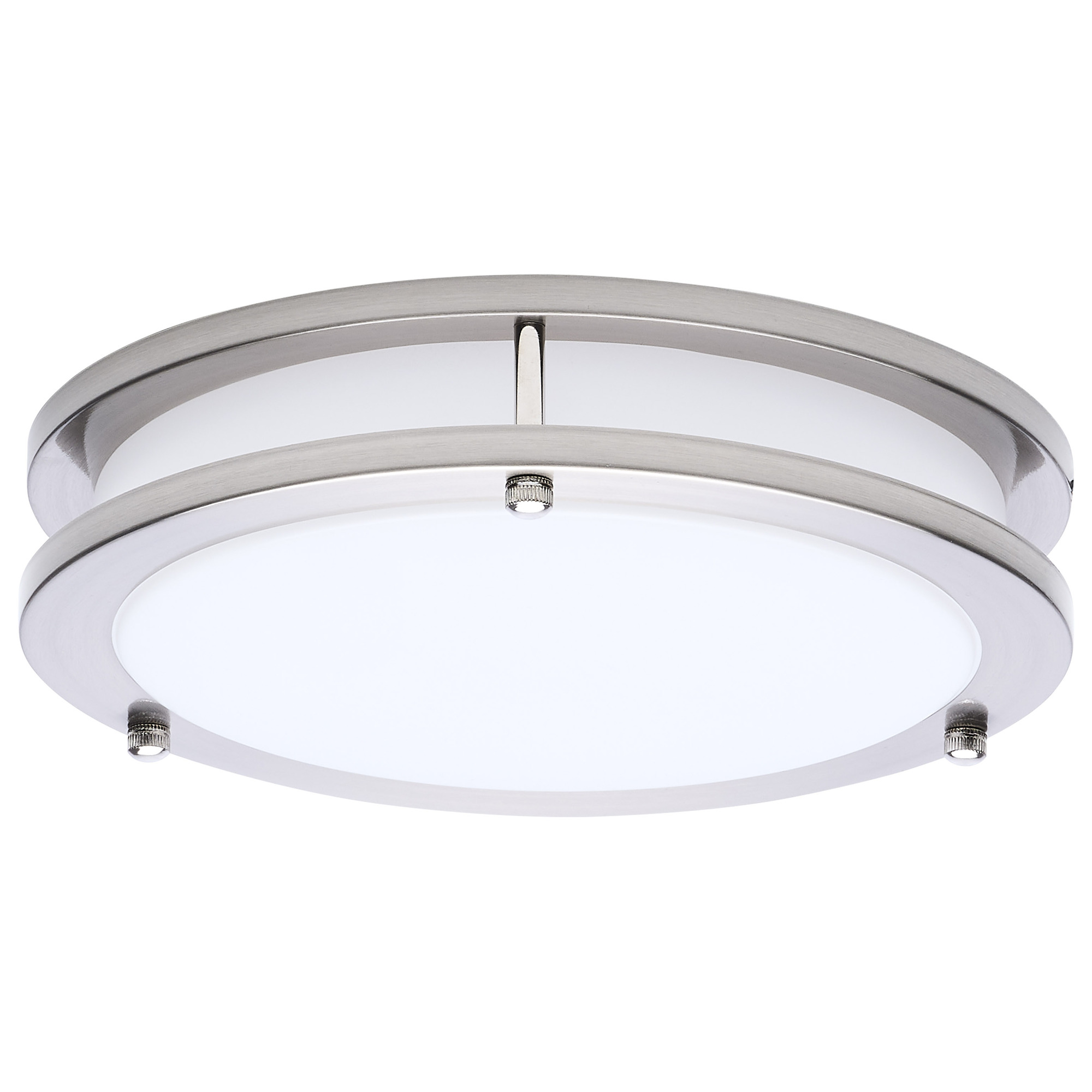 Glamour - LED 10 Inch Flush Mount - Brushed Nickel Finish - 27K/3K/35K/4K/5K CCT Selectable
