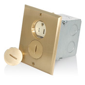 15-Amp, 125 Volt, Tamper-Resistant Duplex Receptacle, Straight Blade, Commercial Grade, Self Grounding, Ivory