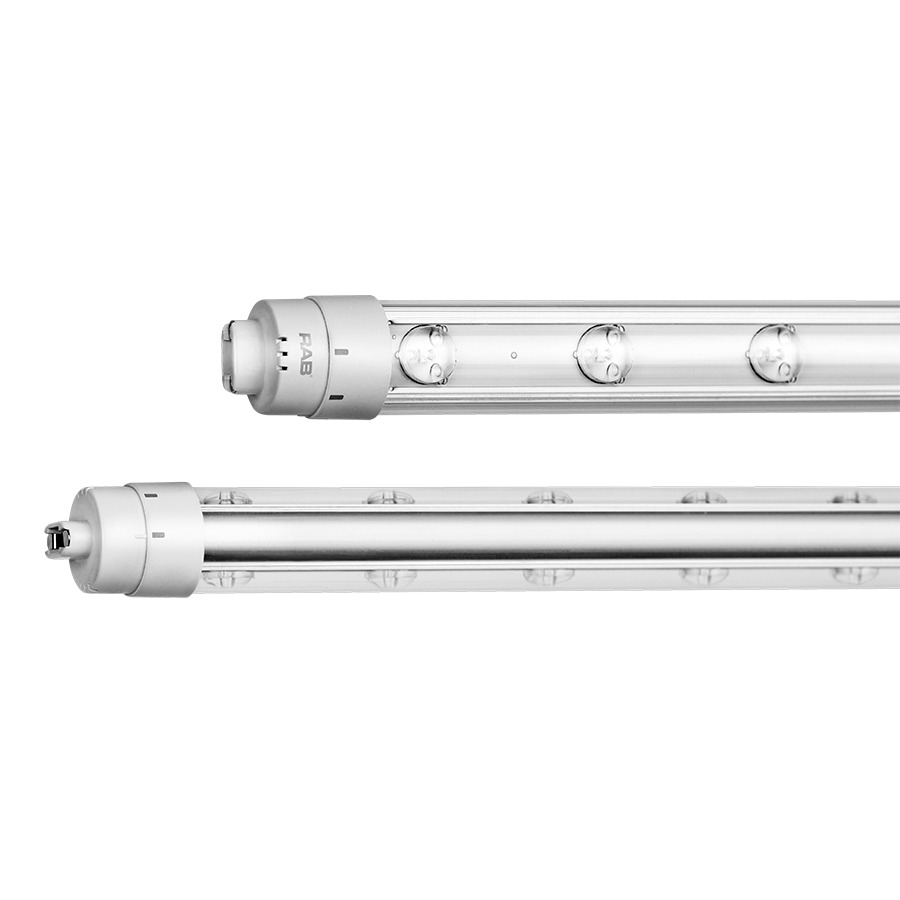 Linear Tubes 2300 Lumens T8 17.5W 42 Inches Plastic 2 Sided 80CRI 6500K Double Ended Wiring Method Ballast Bypass