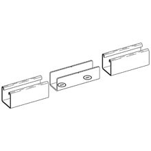 Eaton B-Line series joiner, 3.25" H x 4.5" L x 1.62" W, Steel, 12 gauge, Straight strut joiner