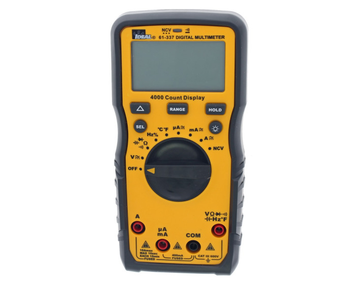 600V Auto Range Multimeter w/NCVT & Temp