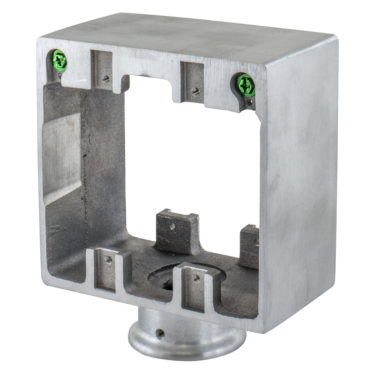 Hubbell Wiring Device Kellems, Floor and Wall Boxes, Large CapacitySeries Pedestals, 4-Gang, With 1" NPT Hub