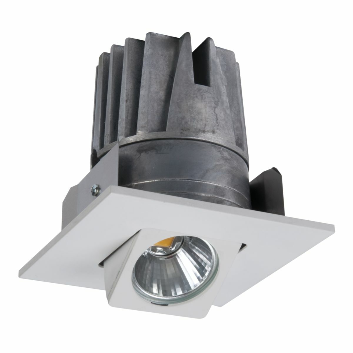 4" LED White Square Gimbal Trim / Light Engine,  3000K, for Halo H457 LED Housings - GEN2