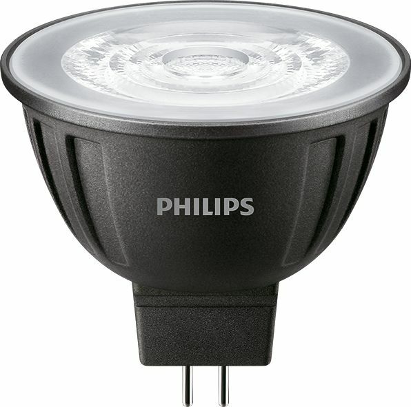 The Perfect LED Spot solution Philips LED MR-16 lamps with single optic technology provide the look and color quality of traditional halogens while using a fraction of the energy. A perfect fit for spot lighting, they are compatible with most existing fixtures with MR16 GU5.3 holders and are designed as a retrofit replacement for halogen or incandescent spots. Up to 80% energy saving compared with halogen lamps and lower maintenance costs;Easy to replace/retro-fit. Broad compatibility with transformers;Perfect fit in most current Halogen fixtures