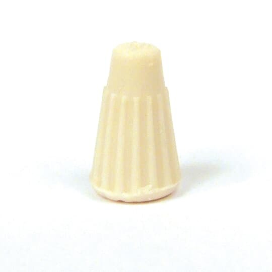 High temperature Porcelain Wire Connector HI-7.  Wire Range #18 to #16 AWG.    White.   Stranded Copper.