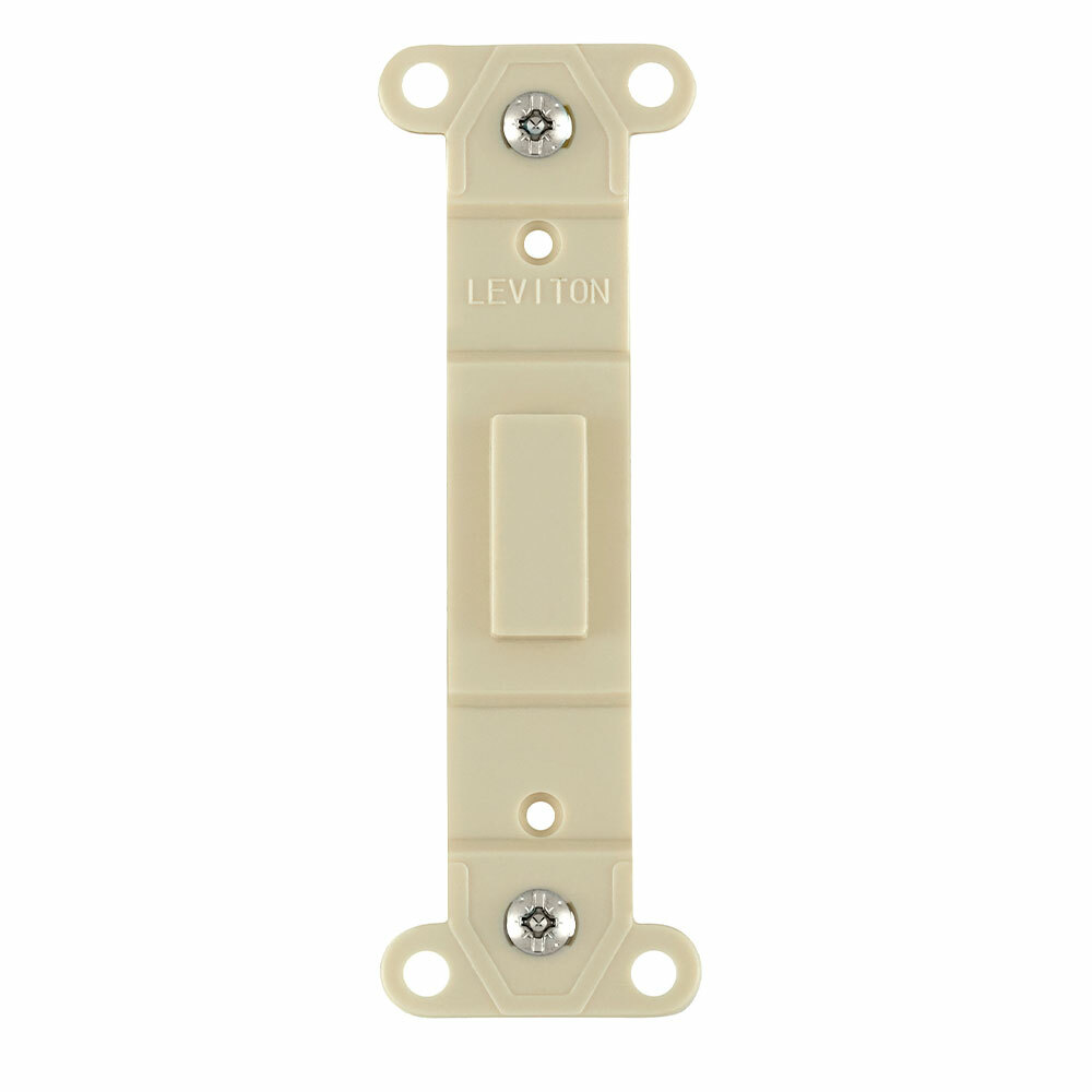 Toggle Plastic adapter plate, Blank Toggle No Hole, Light Almond
