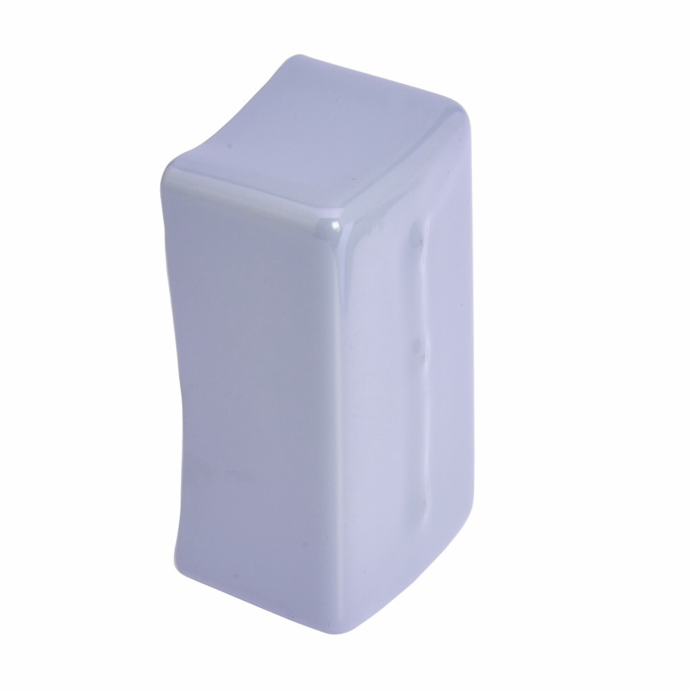 Eaton B-Line series end cap, 1.62" H x 1.25" L x 1.62" W, Steel, Gray, Plastic end cap