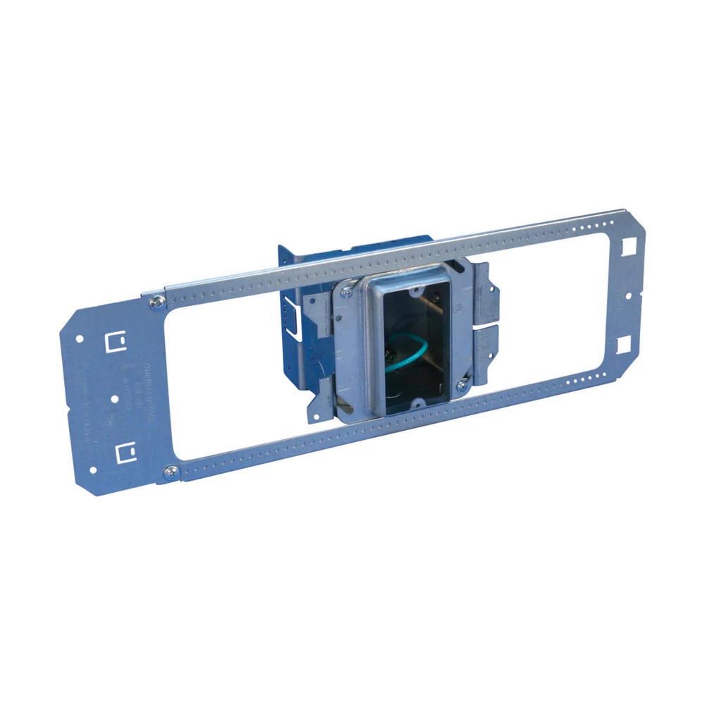 nVent CADDY All-in-One Between-Stud With Removable Mud Ring, Single Box, 1 Gang, w/Ground, 5/8 Drywall, 3 5/8