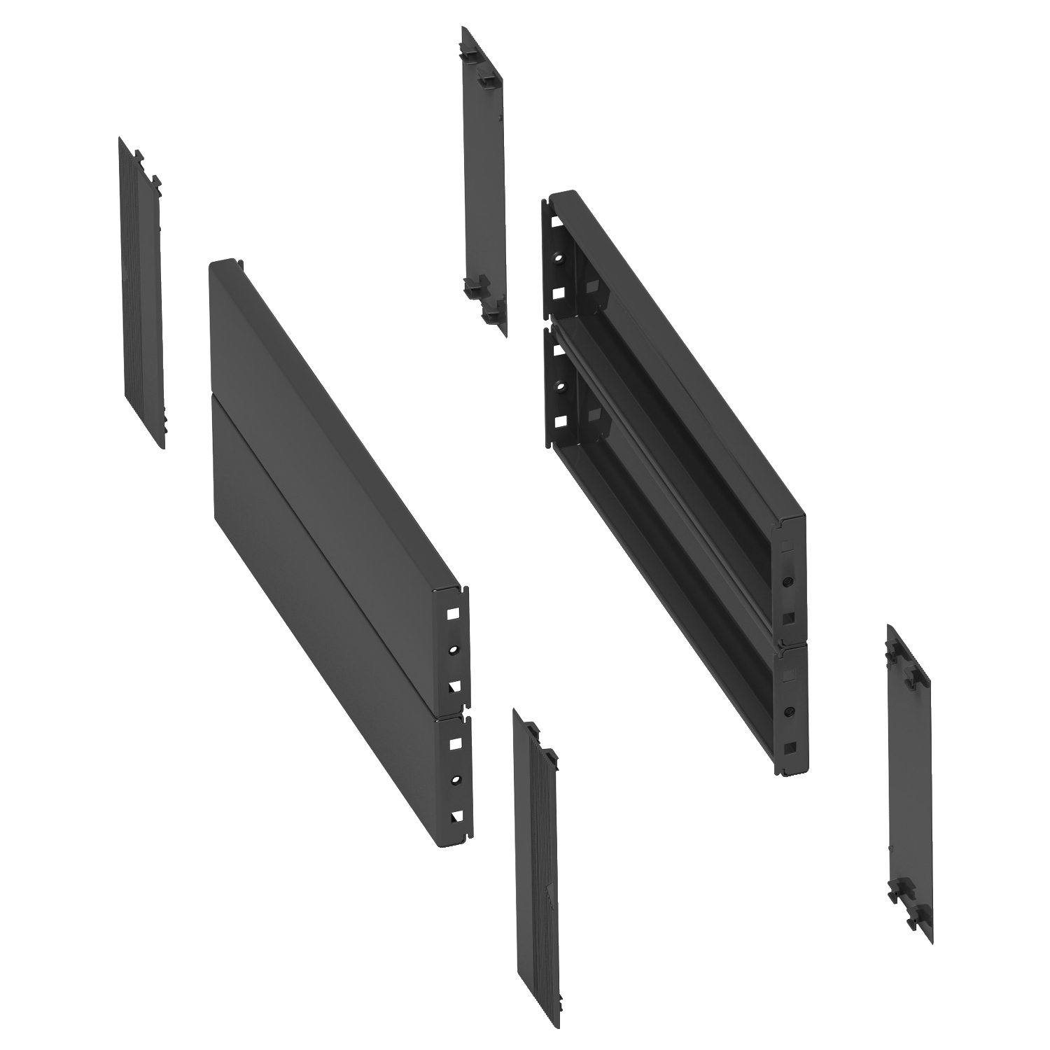 Side panels for the plinth, PanelSeT SFN, Spacial SF, Spacial SM, for electrical enclosure  D600mm, set of 4, H200mm