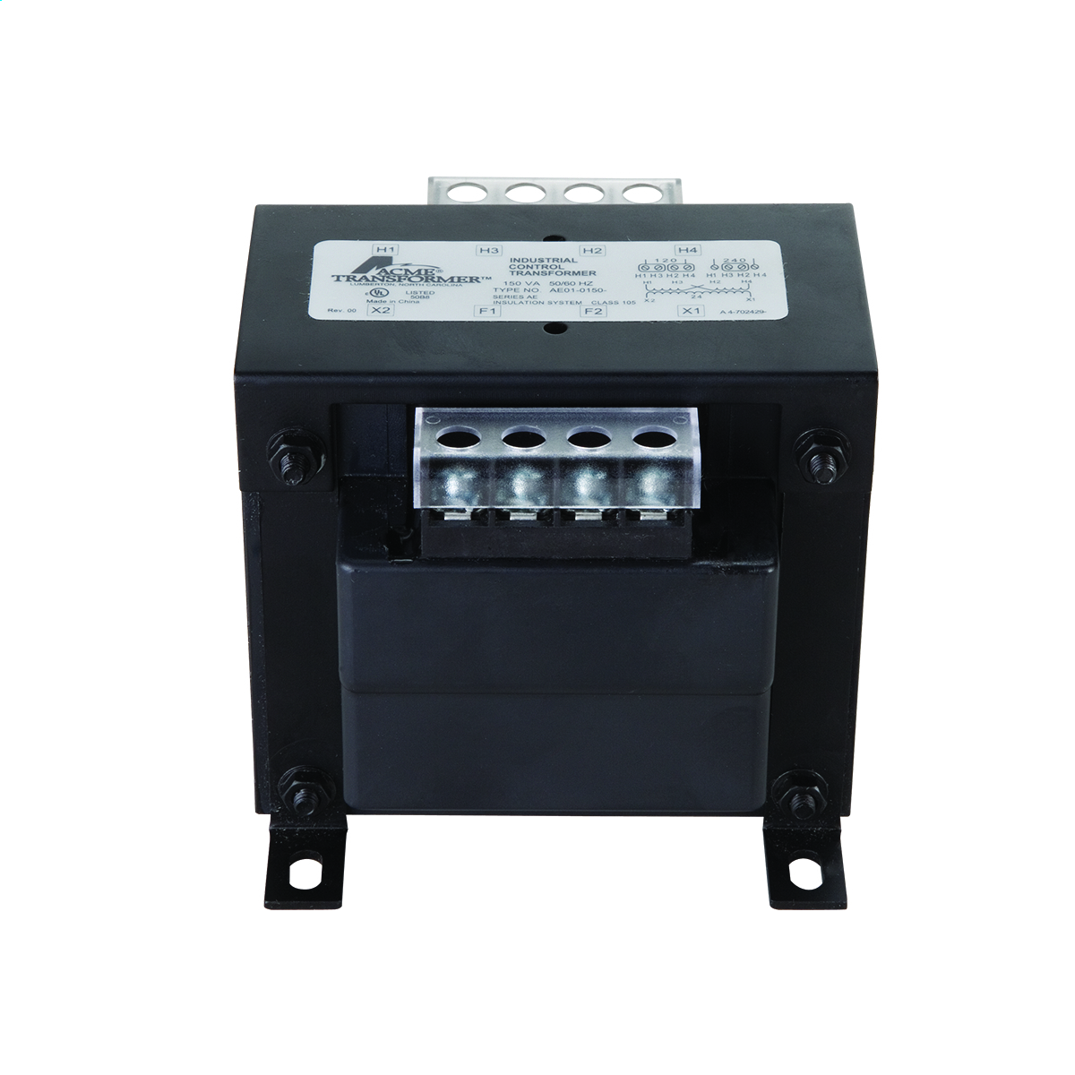 Legacy Industrial Control Transformer - Encapsulated, 240 X 480 - 110/115/120V, 150VA
