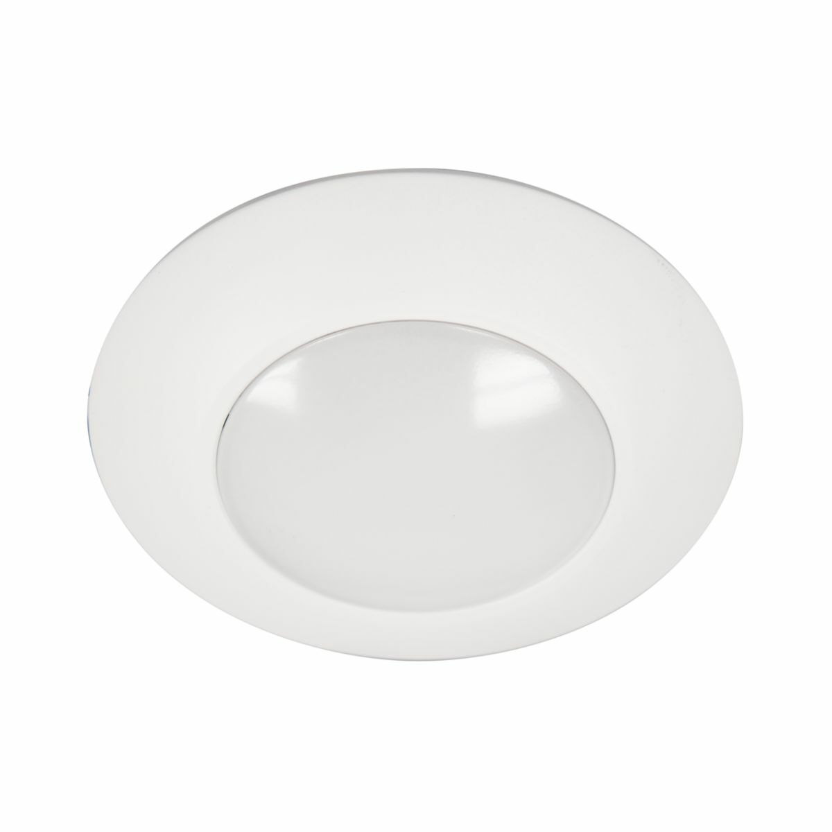 4" LED surface light, 750lm, 3000K, White, 6 bulk pack