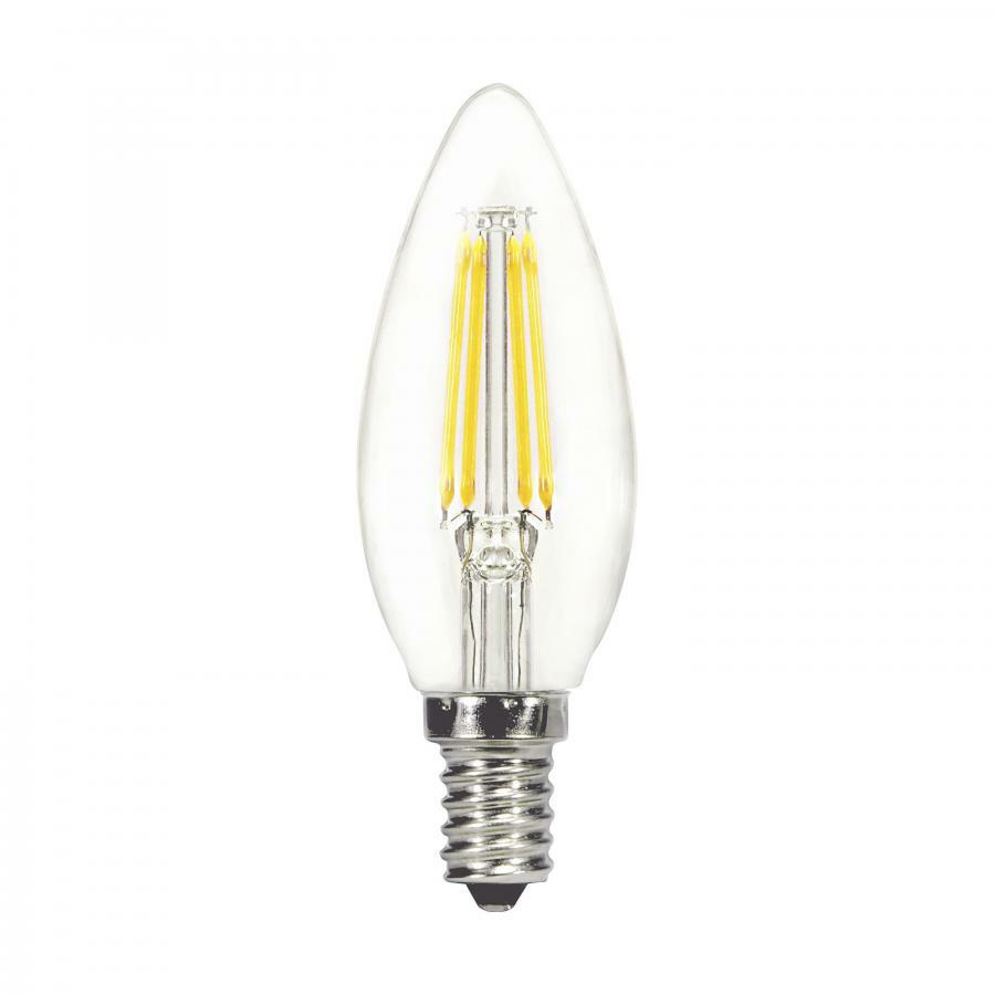 4W C11 LED Lamp - Clear - Candelabra Base - 3000K - 350L - 120V