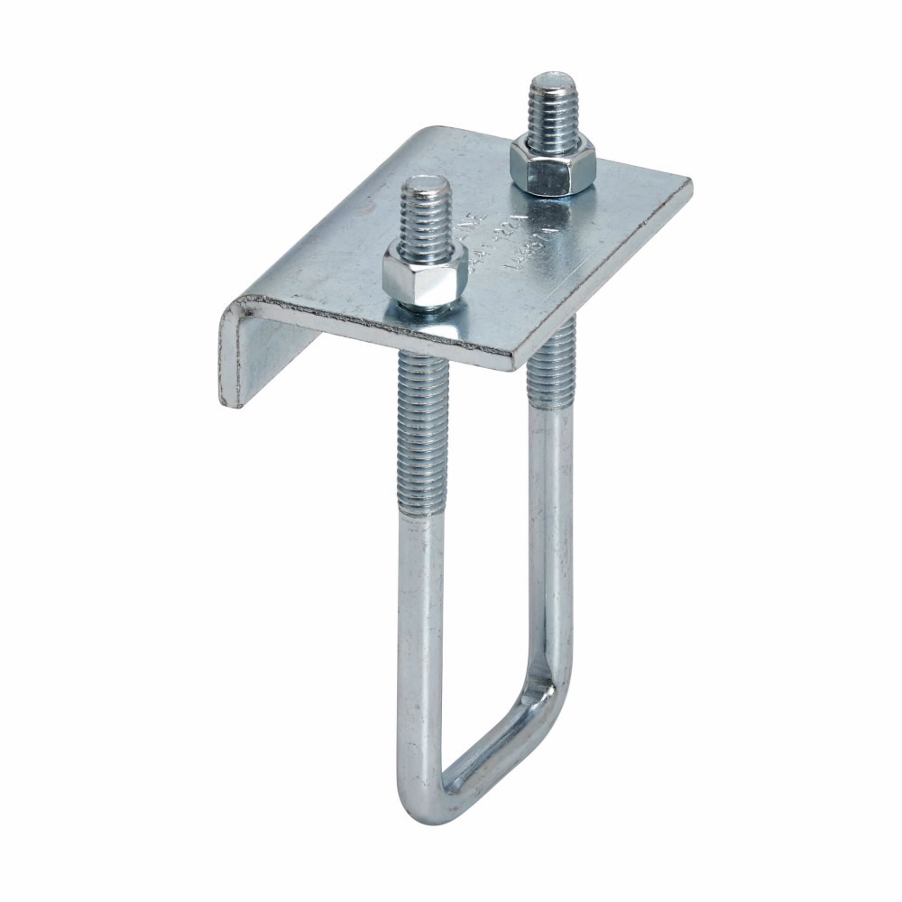 Eaton B-Line series beam clamps, 3.3750" H x 3" L x 2.3750" W, 1850 Lbs load cap, 0.75" beam thickness, Hot-dipped