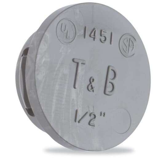 3/4 Inch Non Metallic Knockout Plug, Thermoplastic for Use with Rigid/IMC Conduit