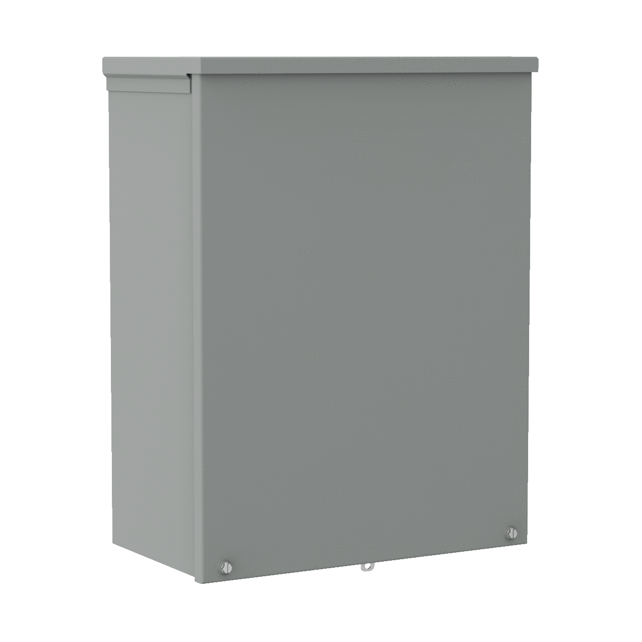 Screw-Cover Drip-Shield Type 3R With Knockouts, 24x12x6, Gray, Steel
