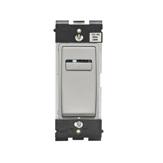 Leviton Renu  Universal Dimmer REL06-WW for Single Pole, 3-Way or More Applications, 600W-120VAC Incandescent, 600VA-120VAC MLV and 300W-120VAC Dimmable LED and CFL, in Pebble Grey