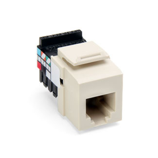 Voice Grade QuickPort Connector, Light Almond