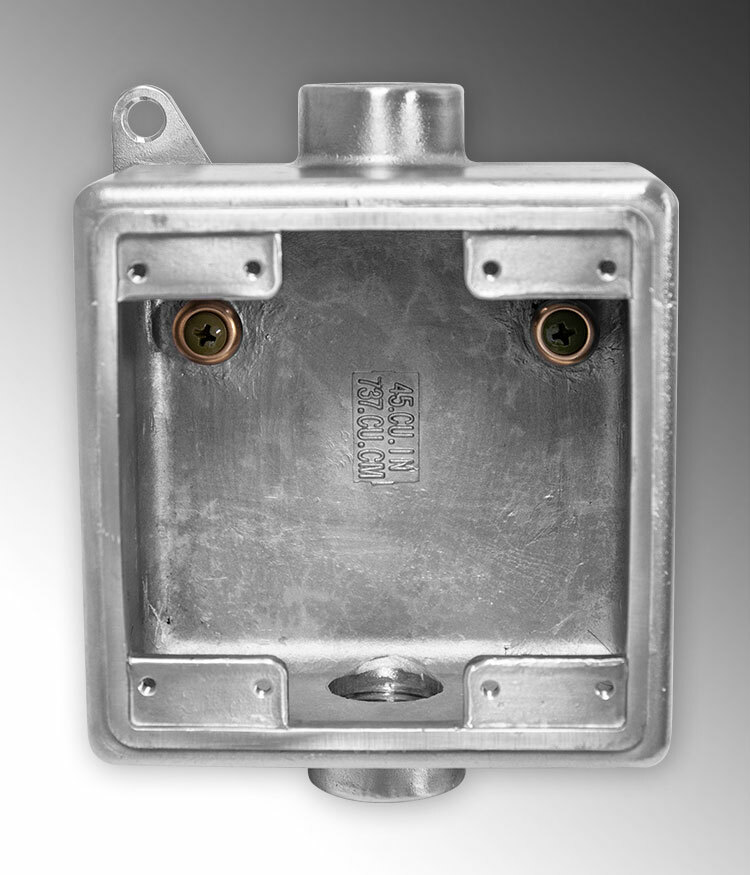 Rigid Stainless Steel 316 Double Gang FDC Box 1" Trade SizeUL Listed UL514A E307133